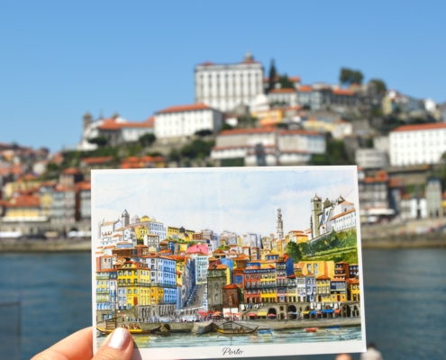 portugalské suvenýry- pohled Porto